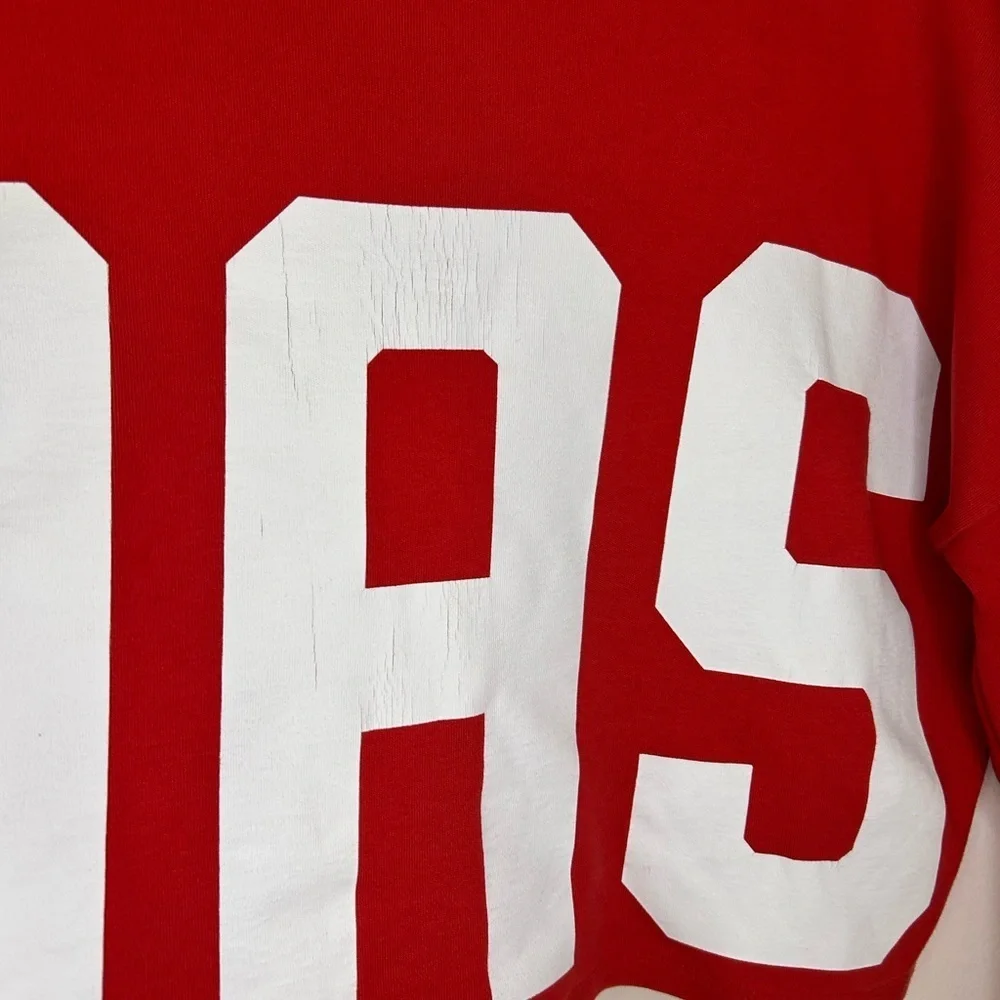 adidas Originals Women's Bold Age Cropped Sweatshirt in red - Picture 13 of 14